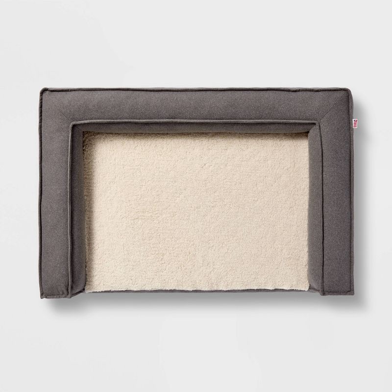 slide 2 of 3, 3-Sided Bolster Dog Bed - L - Boots & Barkley™, 1 ct