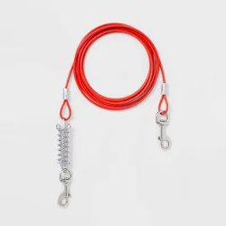 Heavyweight Cable Tie-Out for Dogs - 80lbs - 15ft - Boots & Barkley™