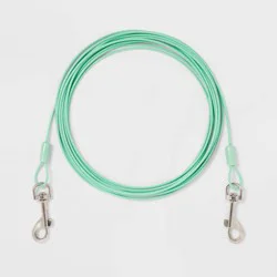 Lightweight Cable Tie-Out for Dogs - 25lbs - 20ft - Boots & Barkley™
