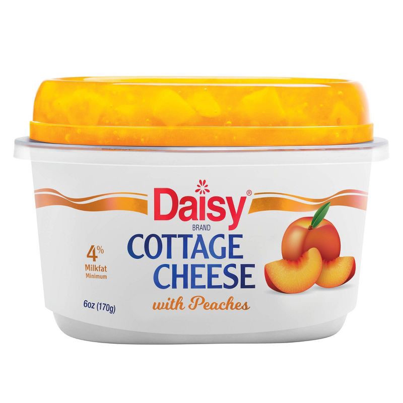 slide 1 of 6, Daisy Brand Daisy Cottage Cheese with Peaches - 6oz, 6 oz