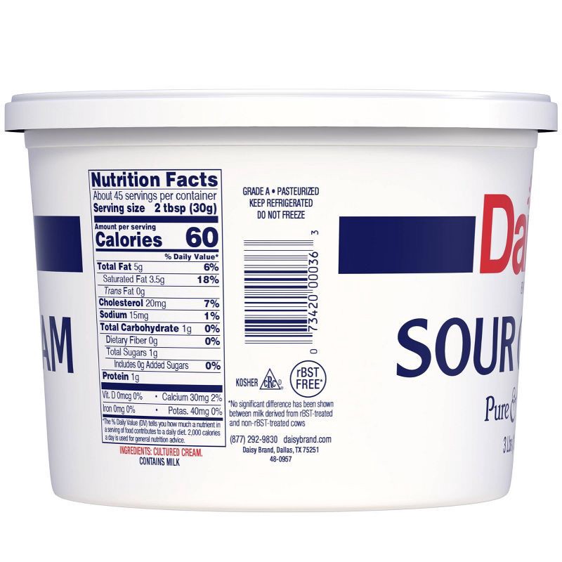 slide 2 of 3, Daisy Brand Daisy Sour Cream - 3lb, 3 lb