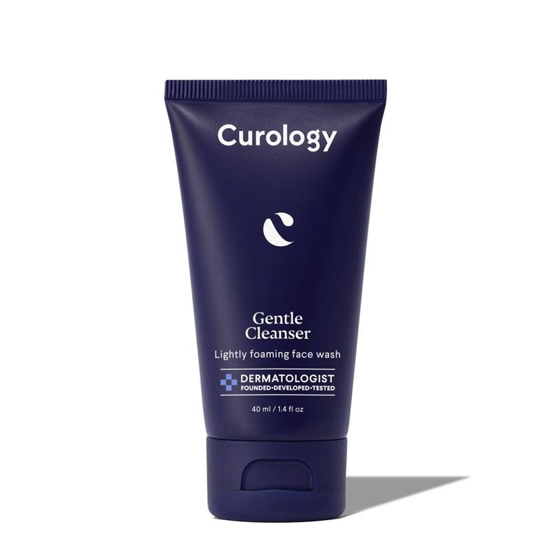 slide 1 of 3, Curology Gentle Cleanser, Lightly Foaming Face Wash - Unscented - 1.4 fl oz, 1.4 fl oz