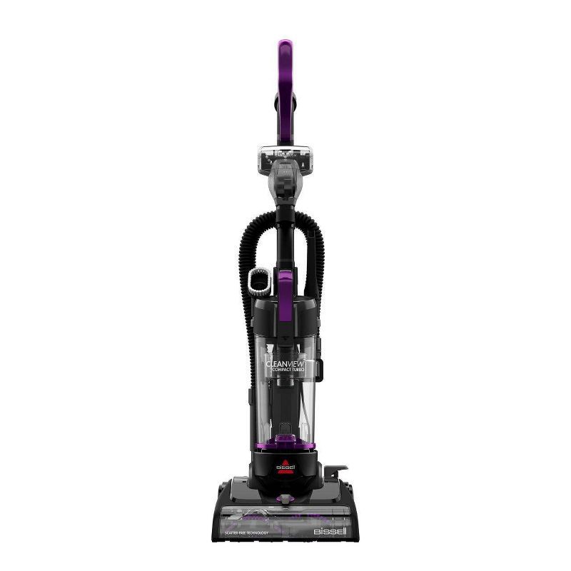 slide 1 of 6, BISSELL CleanView Compact Turbo Upright Vacuum: Bagless, Multi-Surface, Pet Hair, Lightweight, 25ft Cord, 2-Year Warranty, 1 ct