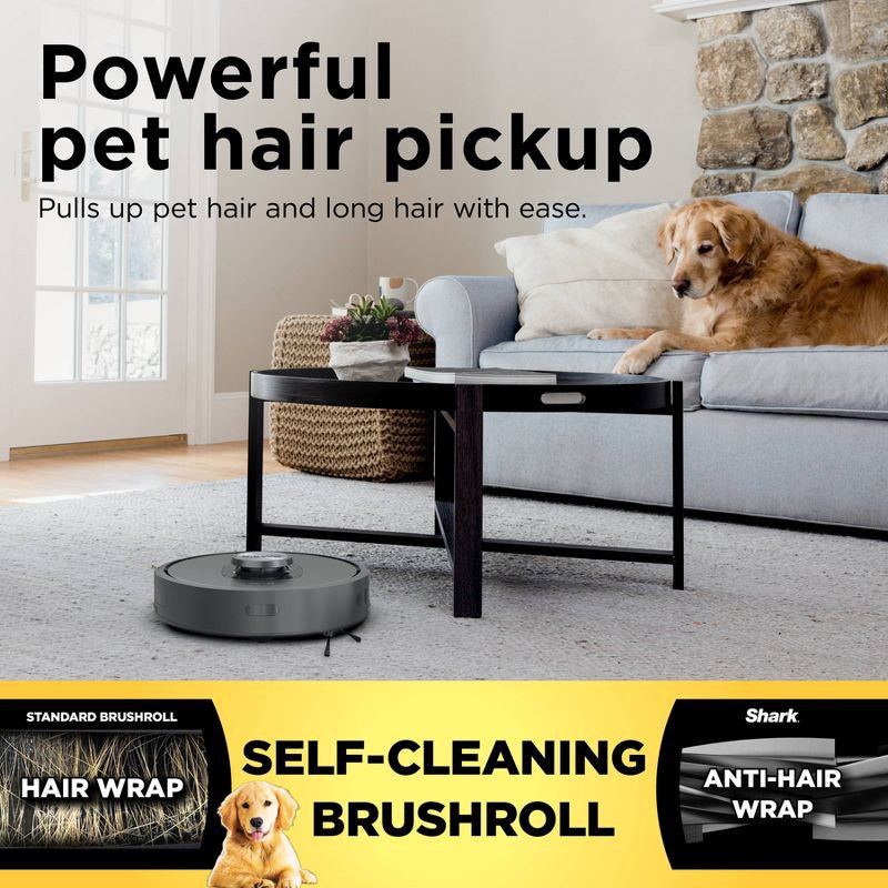 slide 3 of 10, Shark Matrix Self Empty Robot Vacuum for Carpets & Hardfloors with Self-Cleaning Brushroll Black RV2310AE, 1 ct