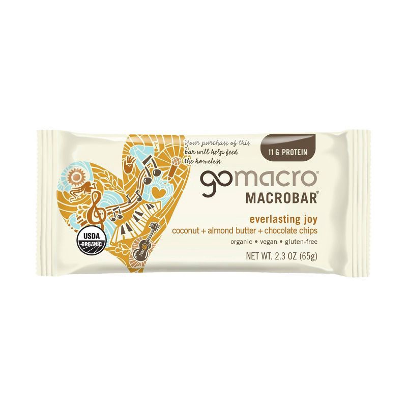 slide 3 of 6, GoMacro Coconut + Almond Butter + Chocolate Chips MacroBar - 4ct/7.1oz, 4 ct, 7.1 oz