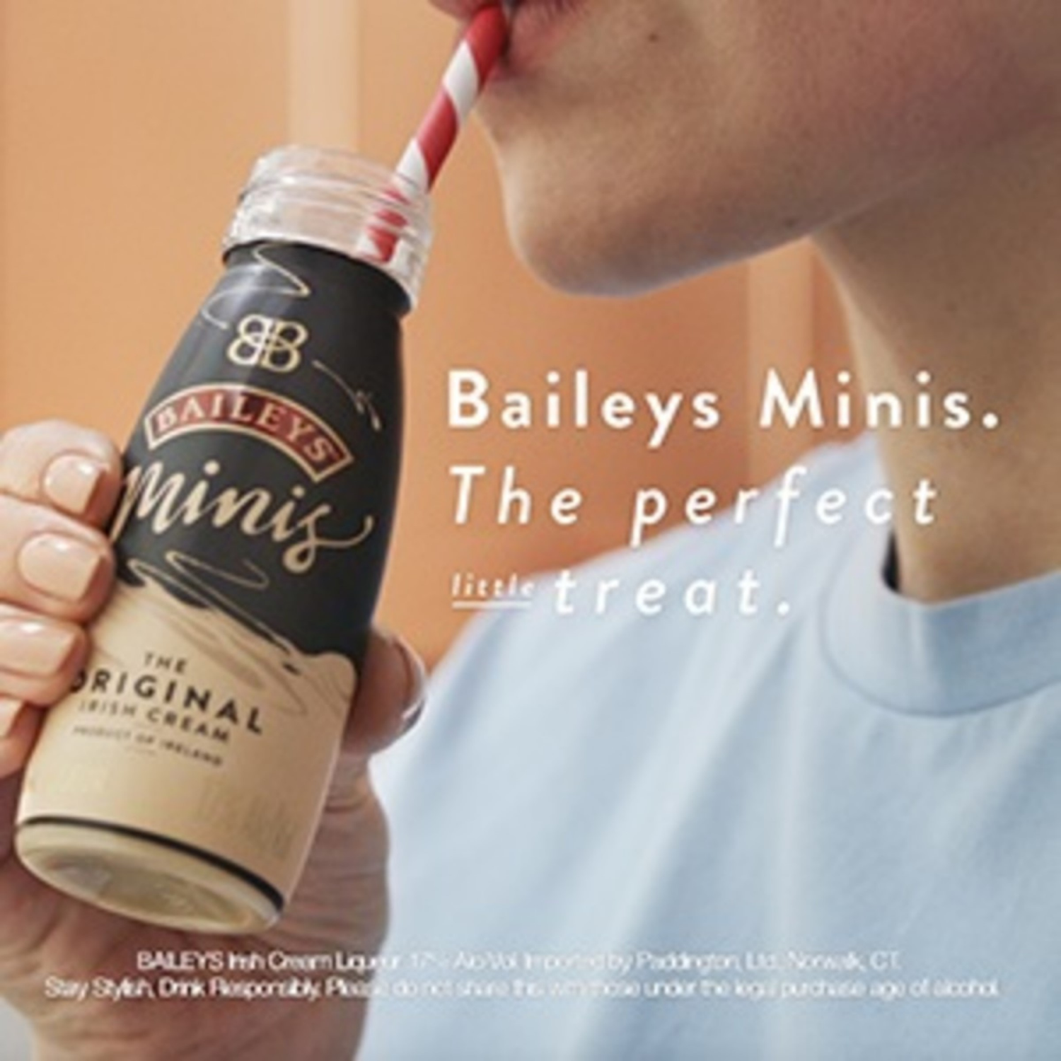 slide 5 of 5, Bailey's Minis The Original Irish Cream Liqueur, 100 mL (3 Pack), 100 ml