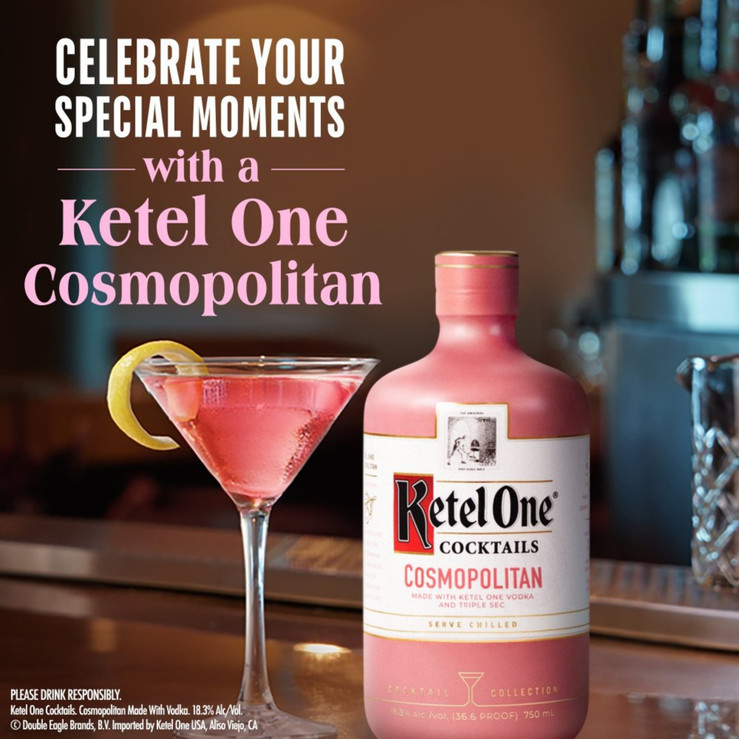 slide 2 of 4, Ketel One Cosmopolitan Cocktail (Made with Ketel One Vodka), 375 mL, 375 ml