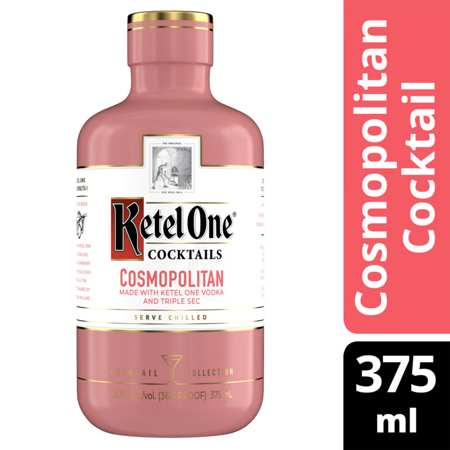 slide 1 of 4, Ketel One Cosmopolitan Cocktail (Made with Ketel One Vodka), 375 mL, 375 ml