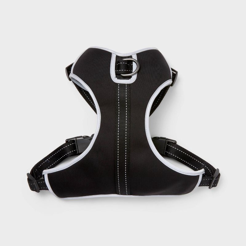 slide 2 of 4, Ultimate Reflective and Adjustable Dog Harness - Black - L - Boots & Barkley™, 1 ct