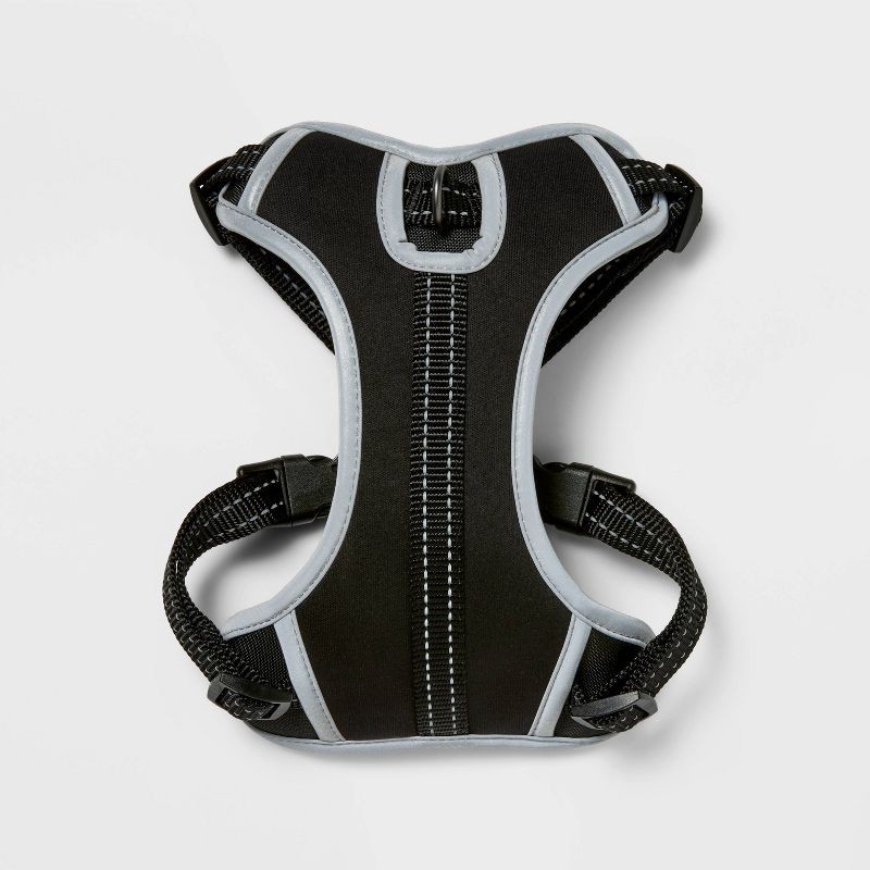 slide 2 of 4, Ultimate Reflective and Adjustable Dog Harness - Black - S - Boots & Barkley™, 1 ct