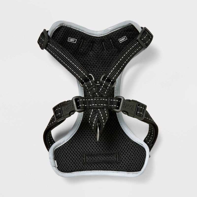 slide 3 of 4, Ultimate Reflective and Adjustable Dog Harness - Black - S - Boots & Barkley™, 1 ct