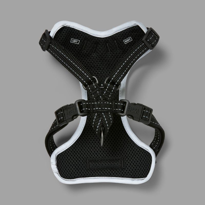 slide 4 of 4, Ultimate Reflective and Adjustable Dog Harness - Black - S - Boots & Barkley™, 1 ct