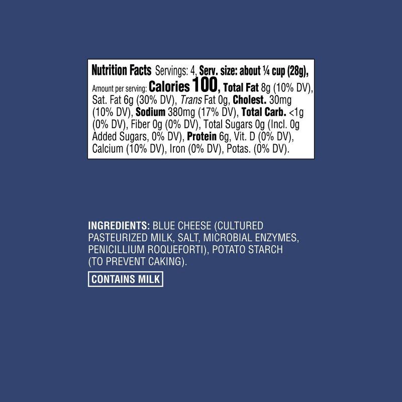 slide 4 of 4, Blue Cheese Crumbles - 4oz - Good & Gather™, 4 oz