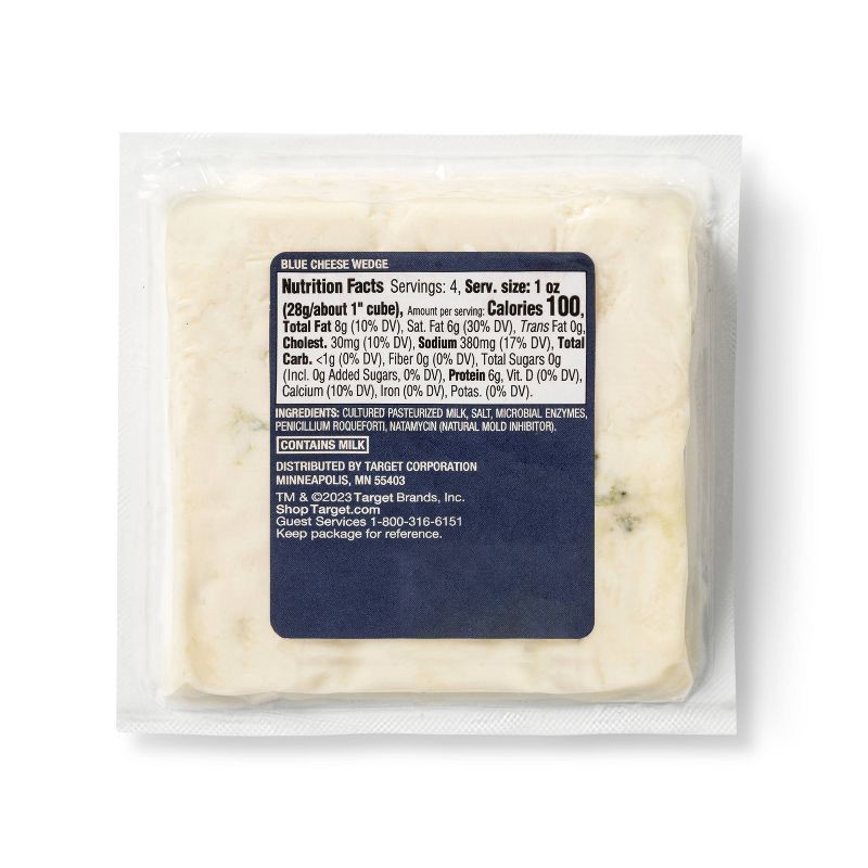 slide 2 of 3, Blue Cheese Wedge - 4oz - Good & Gather™, 4 oz