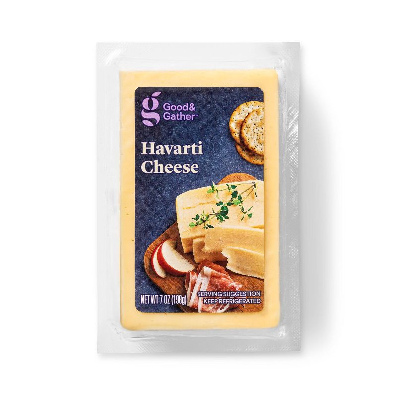 slide 1 of 3, Havarti Cheese - 7oz - Good & Gather™, 7 oz