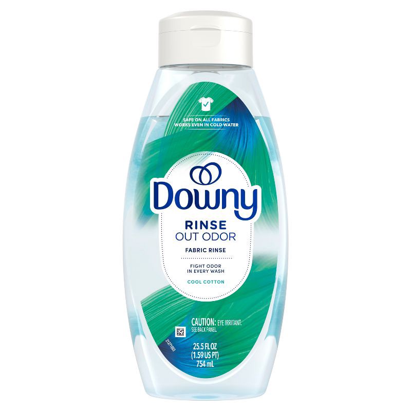 slide 14 of 15, Downy Cool Cotton HE Compatible Rinse & Refresh Laundry Odor Remover and Fabric Softener - 25.5 fl oz, 25.5 fl oz
