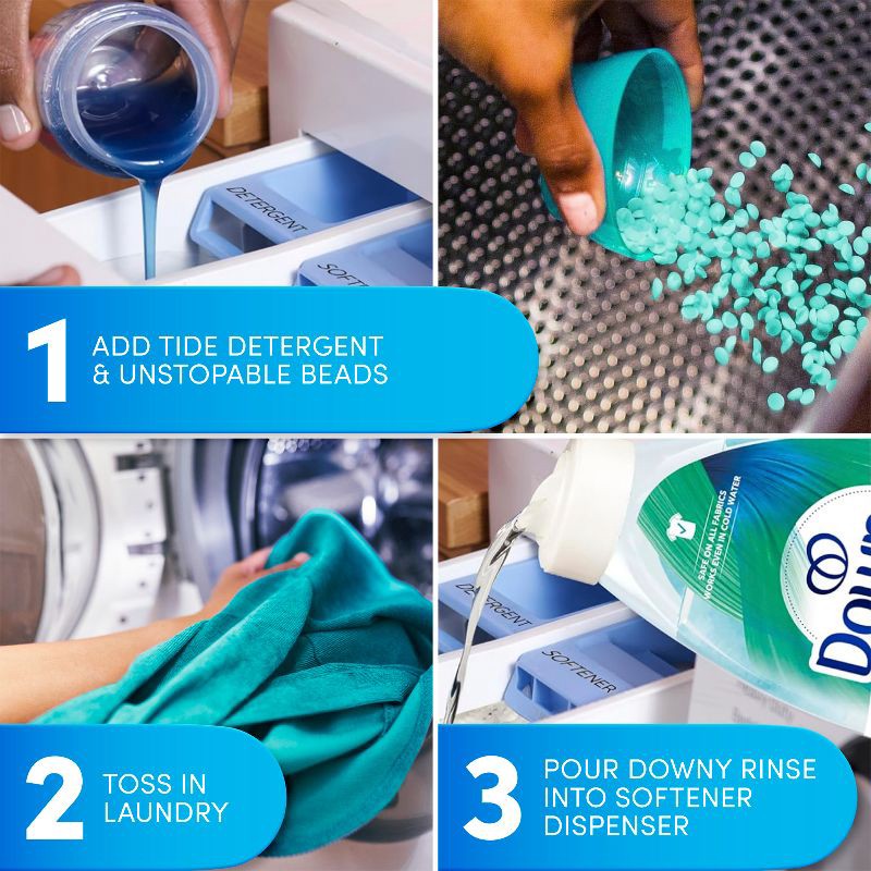 slide 7 of 15, Downy Cool Cotton HE Compatible Rinse & Refresh Laundry Odor Remover and Fabric Softener - 25.5 fl oz, 25.5 fl oz