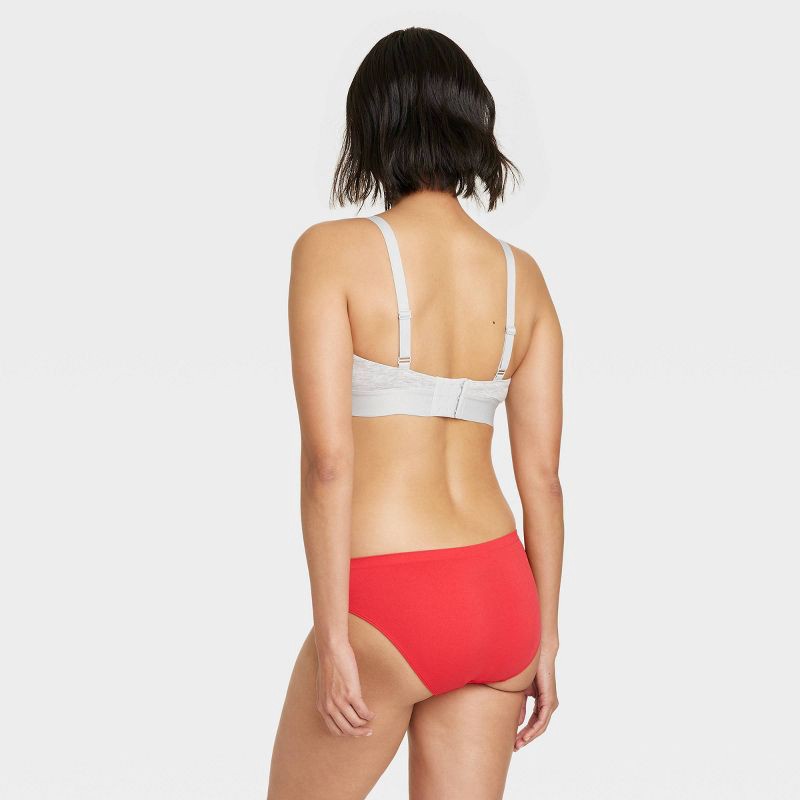Women's Seamless Bikini Underwear - Auden Red XL 1 ct