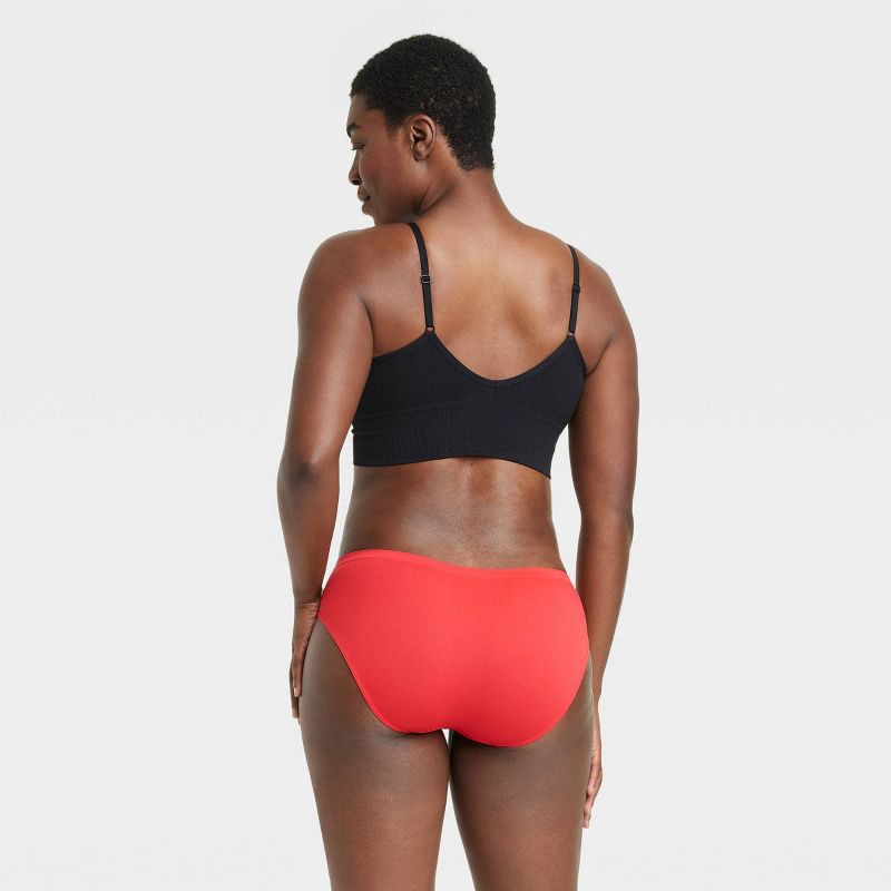 Women's Seamless Bikini Underwear - Auden Red XL 1 ct