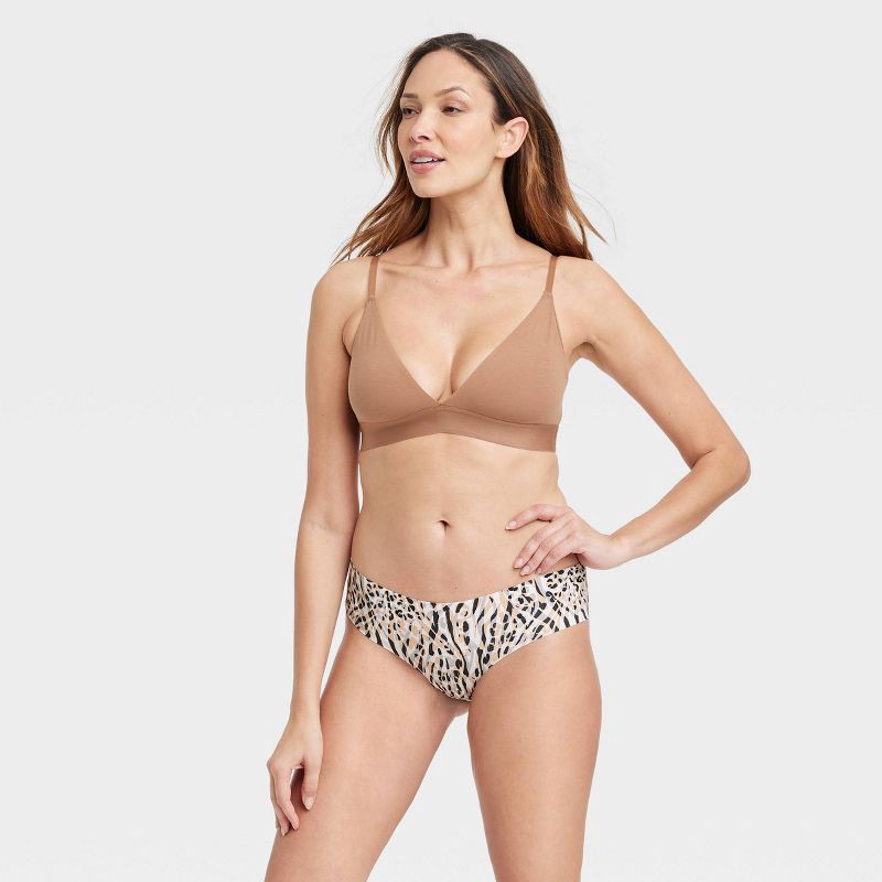 Women's Laser Cut Cheeky Underwear - Auden Almond XL 1 ct