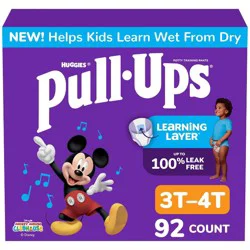 Pull-Ups Boys' Potty Training Pants - 3T-4T - 92ct: Wetness Indicator, Leak Guards, No Fragrance Added