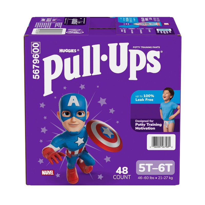 slide 2 of 13, Pull-Ups Boys' Learning Designs Training Pants - 5T-6T - 48ct, 48 ct
