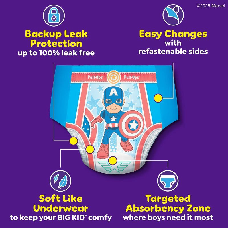slide 6 of 13, Pull-Ups Boys' Learning Designs Training Pants - 5T-6T - 48ct, 48 ct