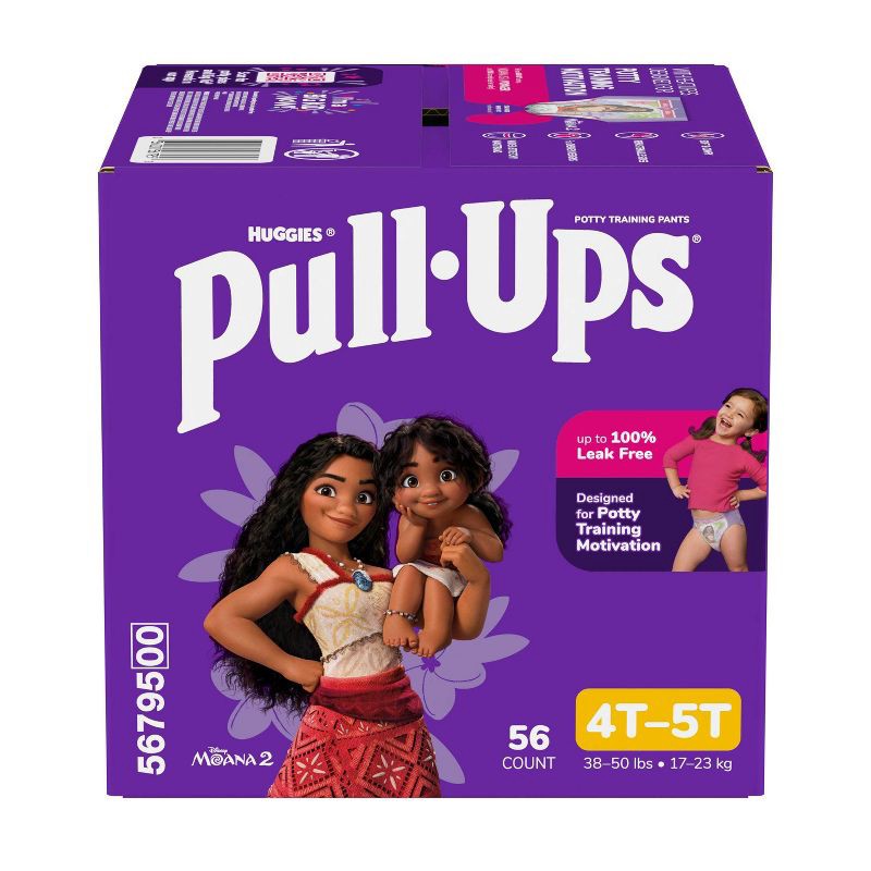 slide 2 of 13, Pull-Ups Girls' Learning Designs Training Pants- Size 4T-5T - 56ct, 56 ct