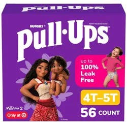 Pull-Ups Girls' Learning Designs Training Pants- Size 4T-5T - 56ct