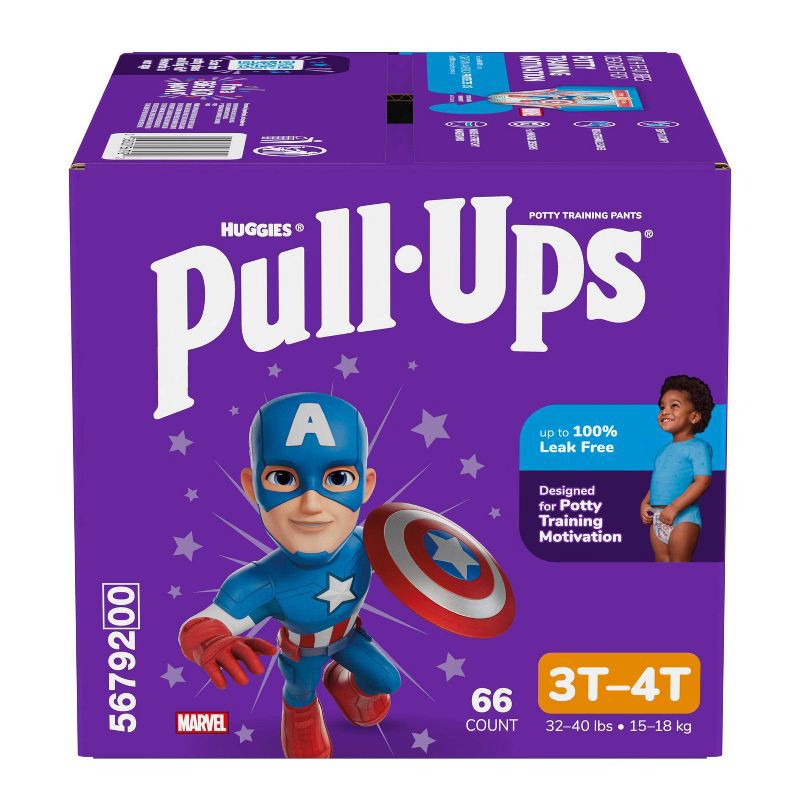 slide 2 of 13, Pull-Ups Boys' Learning Designs Training Pants - 3T-4T - 66ct, 66 ct