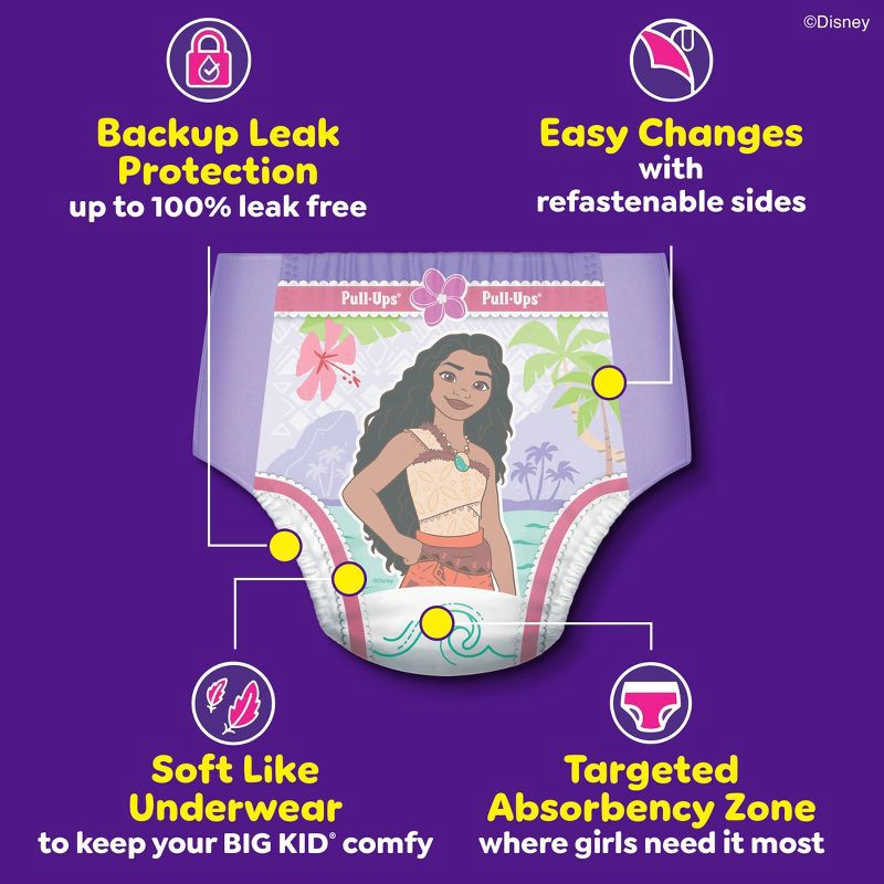 slide 6 of 13, Pull-Ups Girls' Learning Designs Training Pants - Size 2T-3T - 74ct, 74 ct