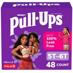 Pull-Ups Girls' Learning Designs Training Pants- Size 5T-6T - 48ct