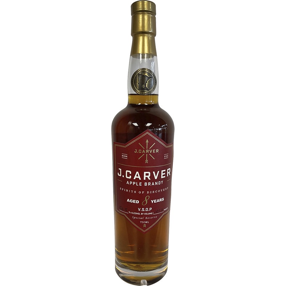slide 1 of 1, J Carver 8 Yr Vsop Apple Brandy, 750 ml