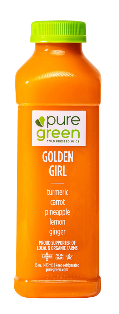 slide 1 of 1, Pure Green Golden Girl Pressed Juice, 16 fl oz