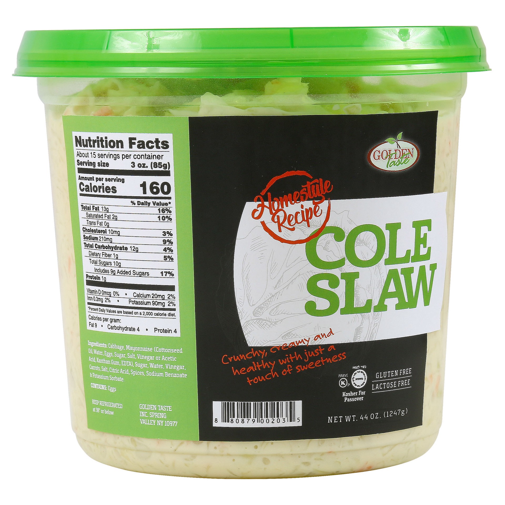 slide 2 of 2, Golden Taste Homestyle Recipe Cole Slaw, 44 oz, 