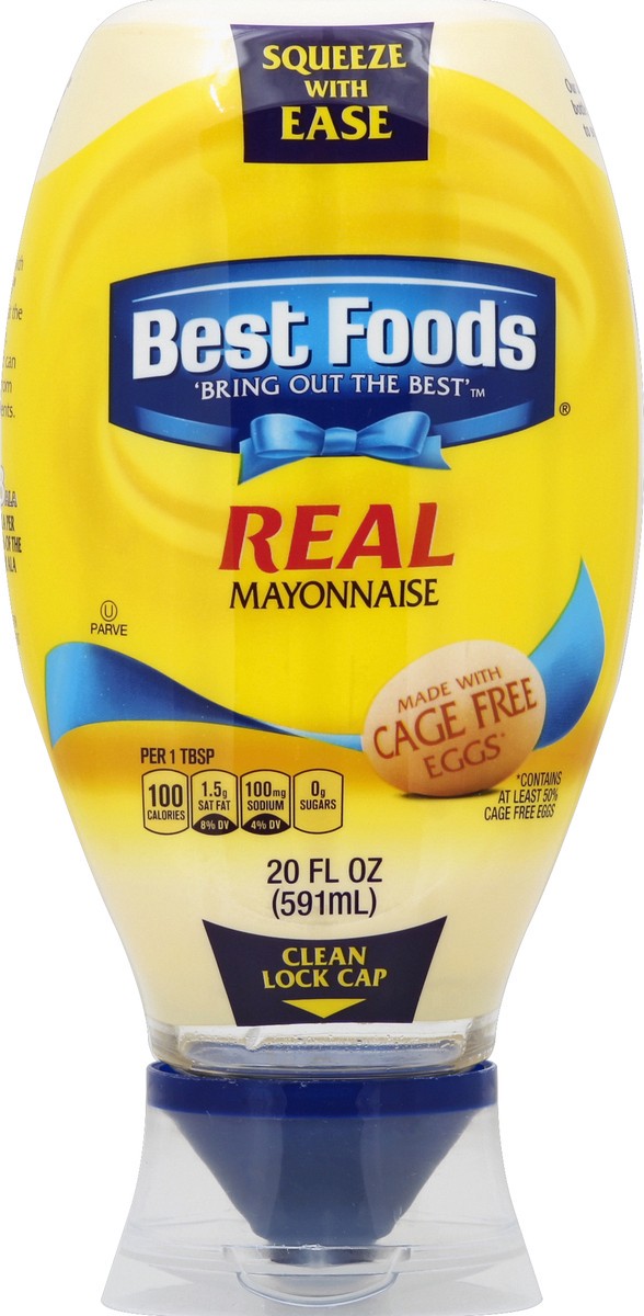 slide 2 of 2, Best Foods Real Mayonnaise Real Mayo Squeeze Bottle, 20 oz, 20 oz