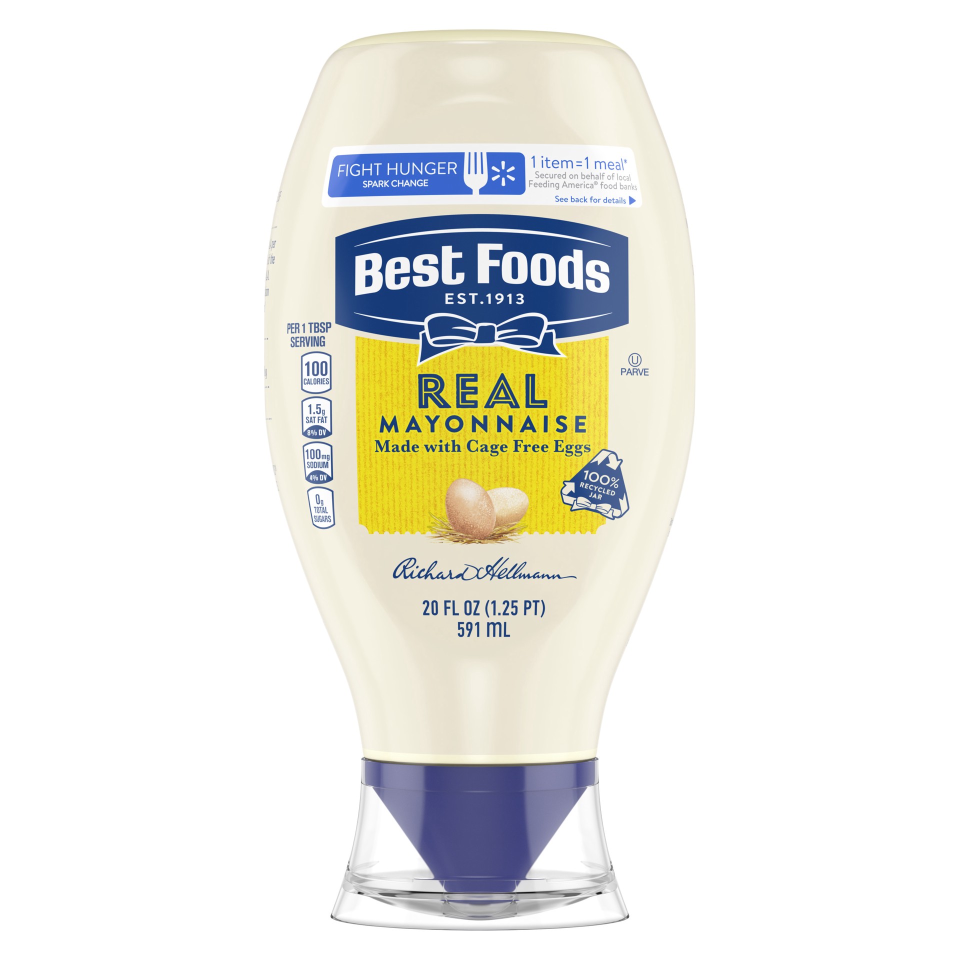 slide 1 of 2, Best Foods Real Mayonnaise Squeeze Bottle, 20 oz, 20 oz