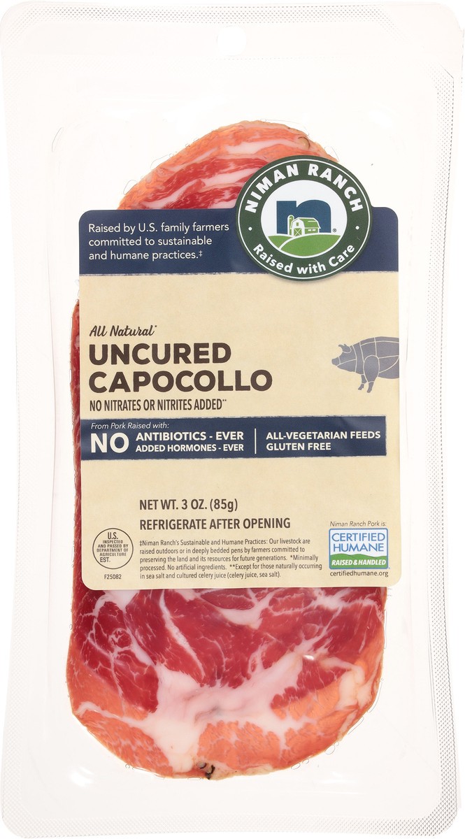 slide 11 of 14, Niman Ranch All Natural Uncured Capocollo 3 oz, 3 oz