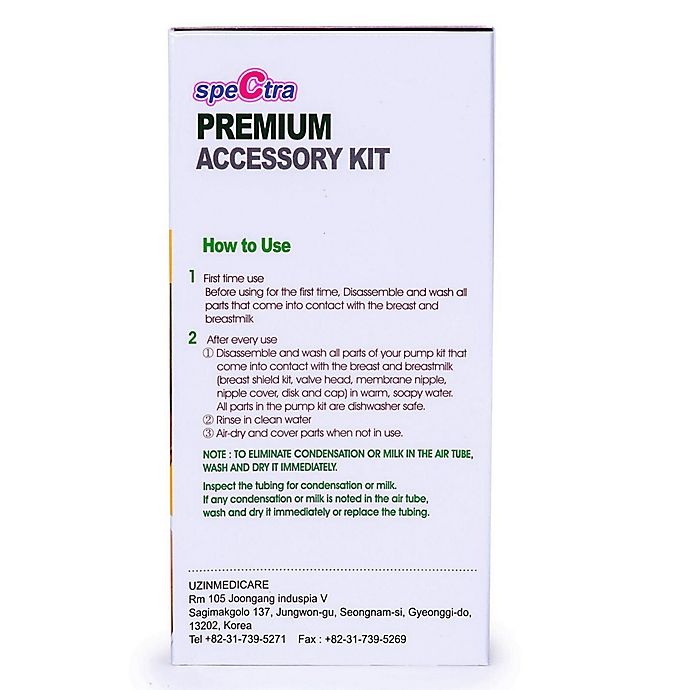 slide 2 of 3, Spectra Baby USA Spectra Premium Breast Pump Accessory KIT, 1 ct