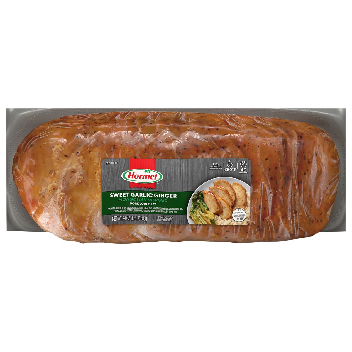 slide 8 of 12, Hormel Garlic Ginger Pork Loin Filet - 24 Oz, 24 oz