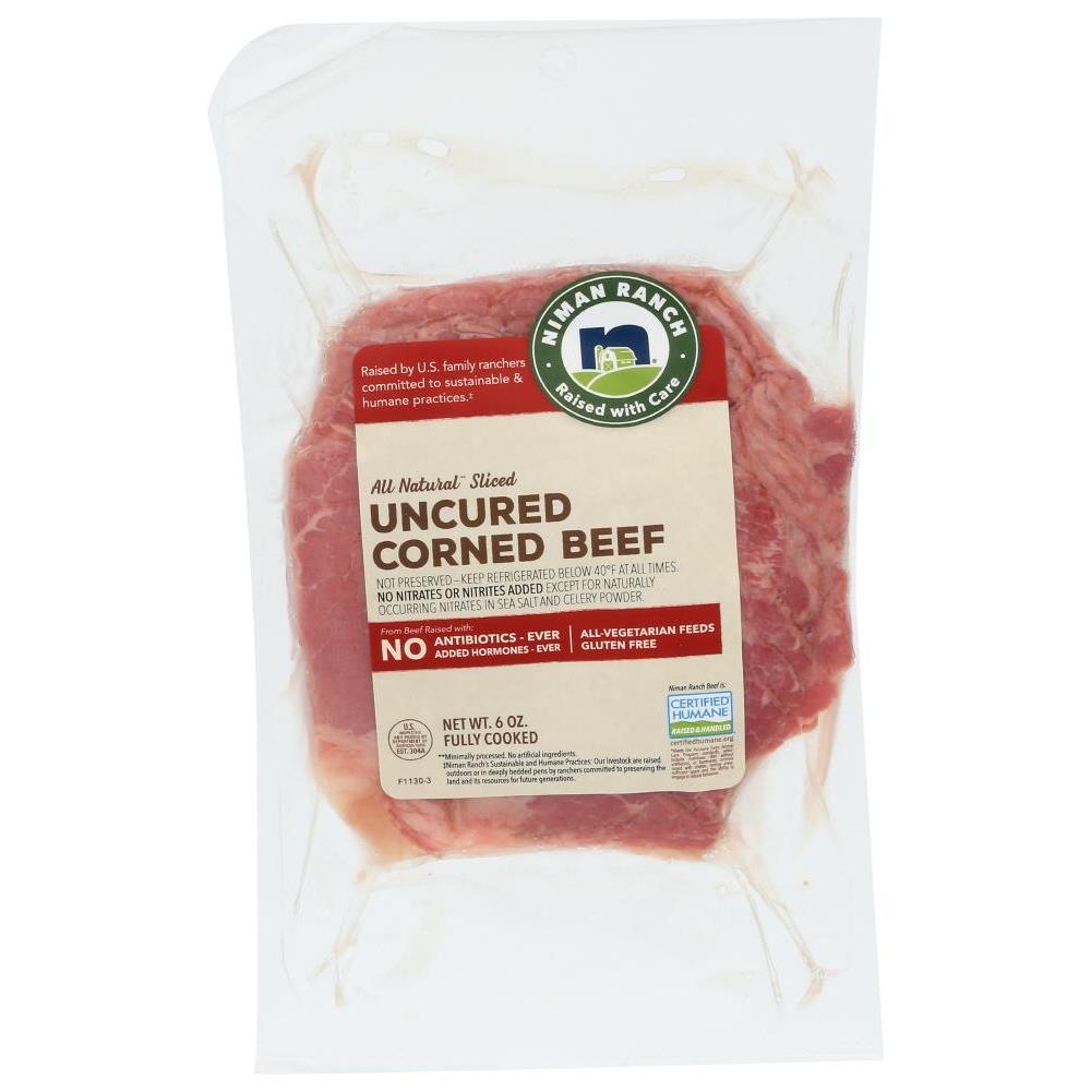 slide 1 of 1, Niman Ranch Uncured Corned Beef, 6 oz