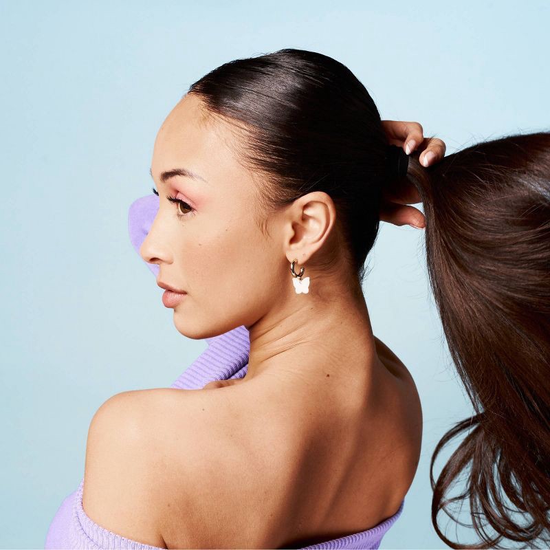 slide 4 of 6, Gimme Beauty Premium Hair Tie Bands - Black - 6ct, 6 ct