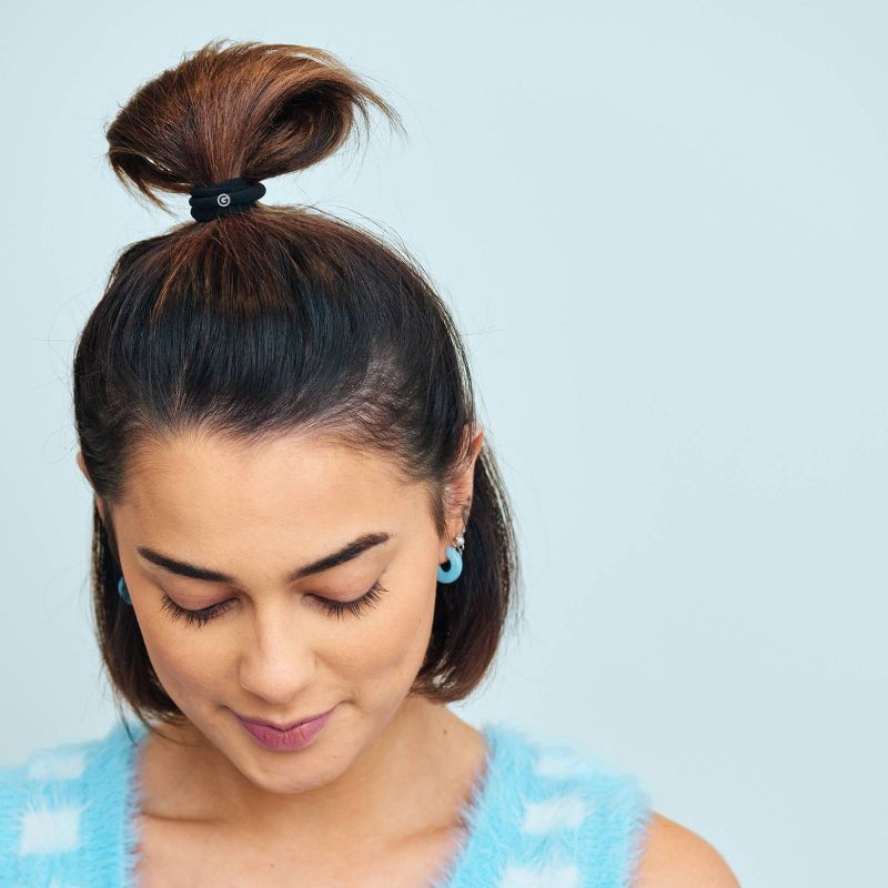 slide 5 of 6, Gimme Beauty Premium Hair Tie Bands - Black - 6ct, 6 ct