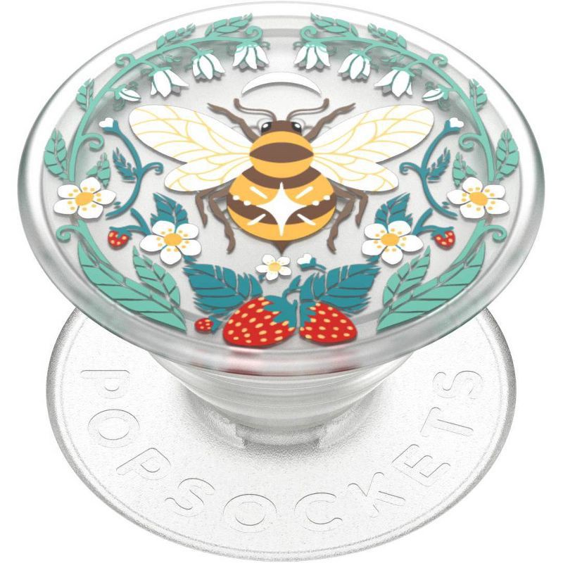 slide 1 of 5, PopSockets PlantCore Cell Phone Grip & Stand - Bee Boho, 1 ct