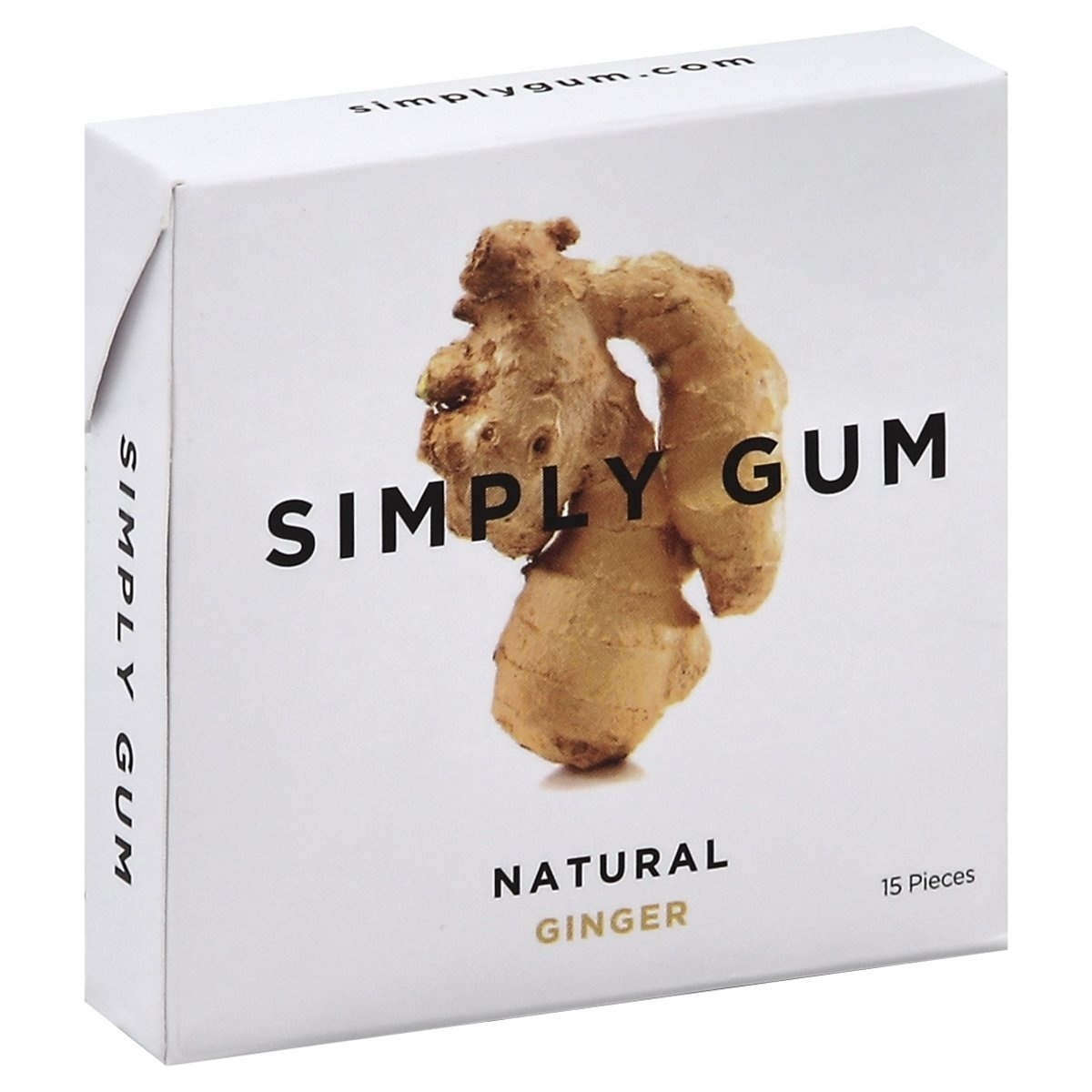 slide 1 of 1, Simply Gum Gum Ginger Natural 15Ct, 1 ct