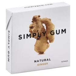 Simply Gum Gum Ginger Natural 15Ct