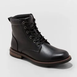 Men's Jeffrey Combat Boots - Goodfellow & Co Black 13