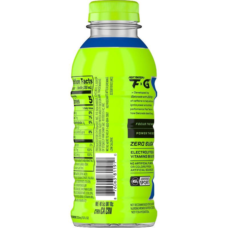 slide 2 of 4, Gatorade RTD Fast Twitch by Gatorade Cool Blue Energy Drink - 12 fl oz Bottle, 12 fl oz