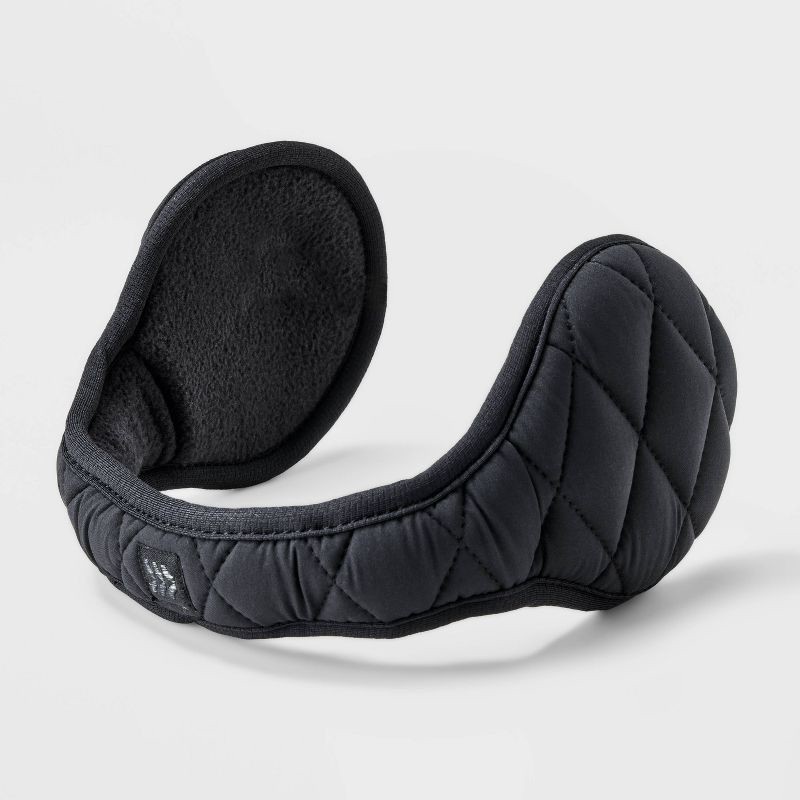 slide 4 of 4, Puffer Behind the Head Earmuff - All in Motion Black, 1 ct