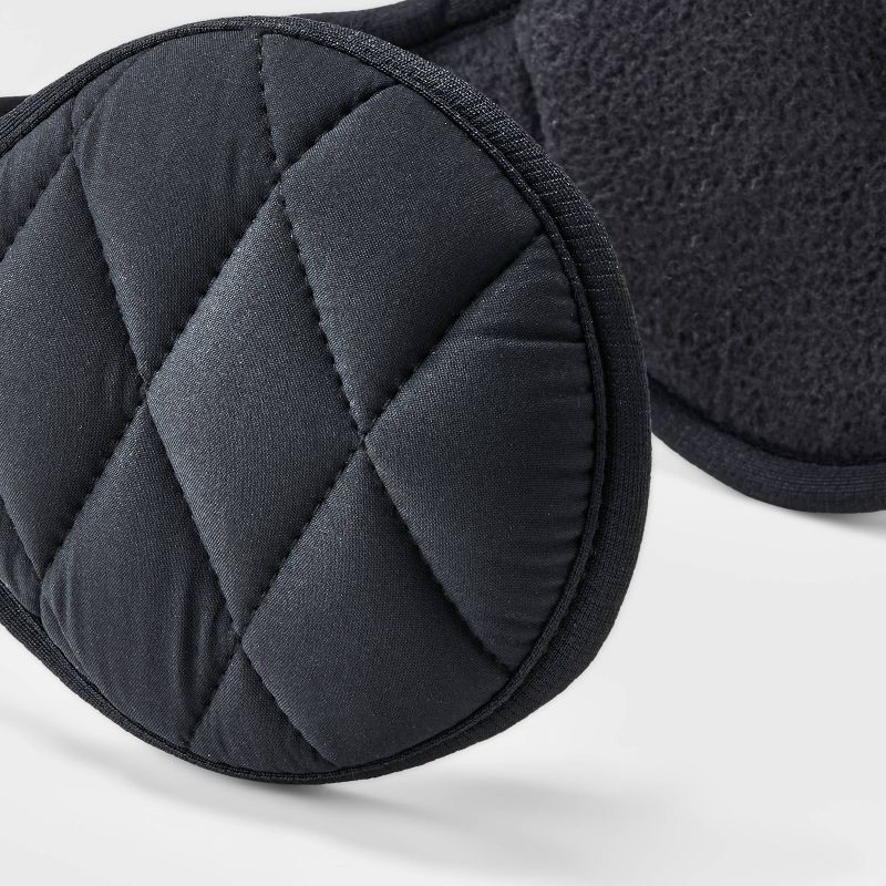 slide 3 of 4, Puffer Behind the Head Earmuff - All in Motion Black, 1 ct